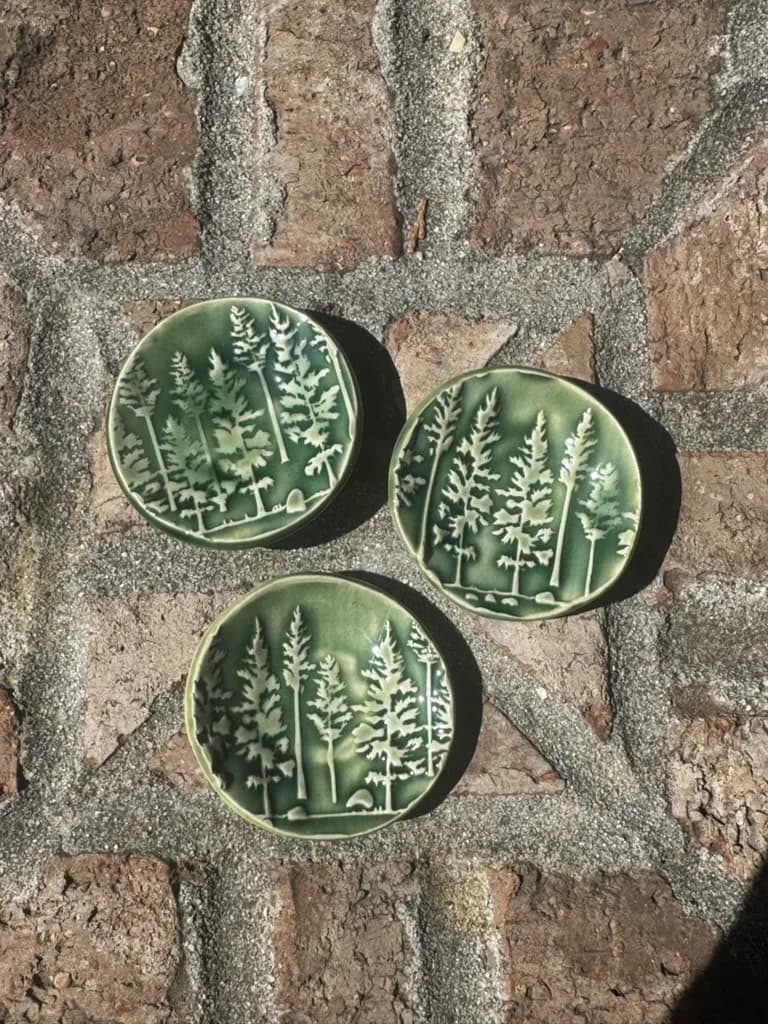 Mini • Forest • Trinket Dish — handmade ceramic by Kelly Olivier, 404 Ceramics